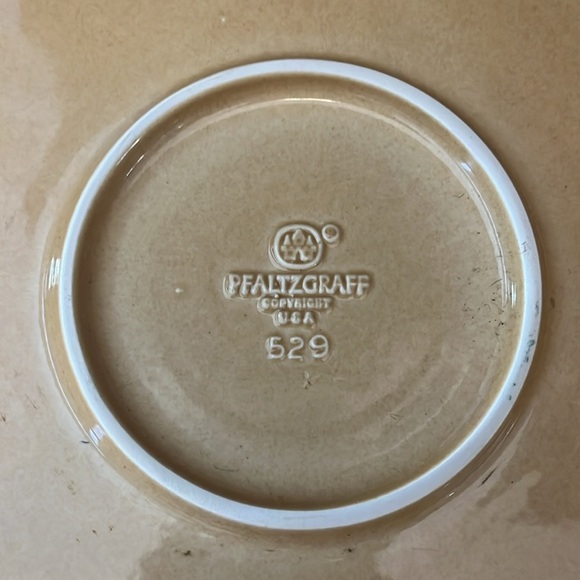 Vintage Pfaltzgraff Stoneware Cake Plate America Pattern Bird Handles USA 13” - Picture 3 of 8